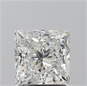 Natural Diamond 2.01 Carats, Princess with  Cut, G Color, SI2 Clarity and Certified by GIA