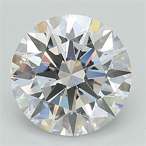 Picture of Lab Grown Diamond 1.71 Carats, Round with Ideal Cut, D Color, VS1 Clarity and Certified by IGI