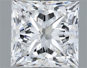 Picture of Natural Diamond 1.00 Carats, Princess with  Cut, E Color, VS1 Clarity and Certified by IGI