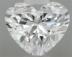 Picture of Natural Diamond 0.37 Carats, Heart with  Cut, E Color, VS2 Clarity and Certified by GIA
