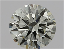 Natural Diamond 0.50 Carats, Round with Excellent Cut, J Color, VVS1 Clarity and Certified by IGI