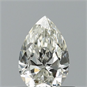 Diamante Natural 0.40 quilates, De pera , Color J, claridad VVS2 y certificado GIA