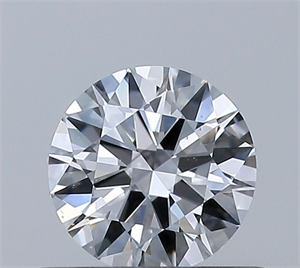 Picture of Natural Diamond 0.41 Carats, Round with Excellent Cut, D Color, SI1 Clarity and Certified by GIA