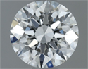 Natural Diamond 0.71 Carats, Round with Excellent Cut, F Color, VVS1 Clarity and Certified by IGI