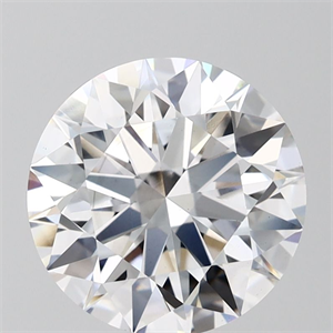 Picture of Lab Grown Diamond 3.54 Carats, Round with Ideal Cut, D Color, VS1 Clarity and Certified by IGI