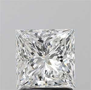 Picture of Natural Diamond 1.71 Carats, Princess with  Cut, G Color, SI1 Clarity and Certified by GIA