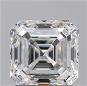 Natural Diamond 2.01 Carats, Asscher with  Cut, E Color, VVS2 Clarity and Certified by GIA
