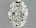 Natural Diamond 1.51 Carats, Oval with  Cut, F Color, VVS2 Clarity and Certified by GIA