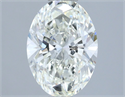 Natural Diamond 1.50 Carats, Oval with  Cut, I Color, VS2 Clarity and Certified by IGI