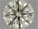Natural Diamond 0.63 Carats, Round with Excellent Cut, M Color, SI1 Clarity and Certified by IGI