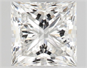 Natural Diamond 0.53 Carats, Princess with  Cut, F Color, VVS1 Clarity and Certified by GIA