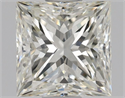 Natural Diamond 1.01 Carats, Princess with  Cut, J Color, VVS1 Clarity and Certified by GIA