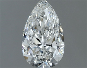 Foto Diamante Natural 0.50 quilates, De pera , Color G, claridad SI2 y certificado GIA de