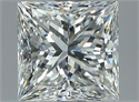 Natural Diamond 1.39 Carats, Princess with  Cut, H Color, VVS1 Clarity and Certified by GIA