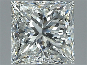 Picture of Natural Diamond 1.39 Carats, Princess with  Cut, H Color, VVS1 Clarity and Certified by GIA