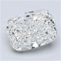 Natural Diamond 3.50 Carats, Cushion with  Cut, H Color, VS2 Clarity and Certified by GIA