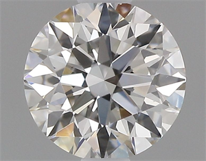 Picture of Natural Diamond 0.52 Carats, Round with Excellent Cut, I Color, VS2 Clarity and Certified by GIA