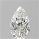 Natural Diamond 2.50 Carats, Pear with  Cut, G Color, VVS1 Clarity and Certified by GIA