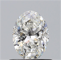 Diamante Natural 0.70 quilates, Ovalado , Color G, claridad VVS1 y certificado GIA