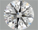 Lab Grown Diamond 2.59 Carats, Round with Ideal Cut, E Color, VVS2 Clarity and Certified by IGI