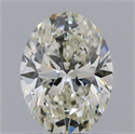 Natural Diamond 0.71 Carats, Oval with  Cut, J Color, VS1 Clarity and Certified by IGI