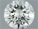 Natural Diamond 0.50 Carats, Round with Excellent Cut, K Color, VVS2 Clarity and Certified by IGI
