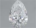 Diamante Natural 0.45 quilates, De pera , Color D, claridad VVS2 y certificado GIA