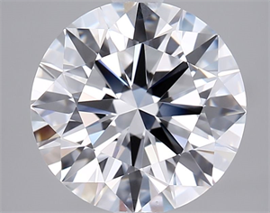 Picture of Lab Grown Diamond 2.76 Carats, Round with Ideal Cut, E Color, VVS1 Clarity and Certified by IGI