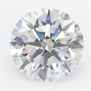 Picture of Lab Grown Diamond 3.47 Carats, Round with Ideal Cut, D Color, VVS1 Clarity and Certified by IGI