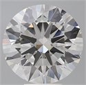 Lab Grown Diamond 7.02 Carats, Round with Ideal Cut, F Color, VVS2 Clarity and Certified by IGI