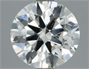 Natural Diamond 1.51 Carats, Round with Excellent Cut, J Color, SI2 Clarity and Certified by IGI