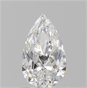Natural Diamond 0.84 Carats, Pear with  Cut, F Color, VVS1 Clarity and Certified by GIA