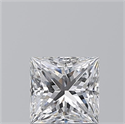 Natural Diamond 1.01 Carats, Princess with  Cut, D Color, VVS1 Clarity and Certified by GIA