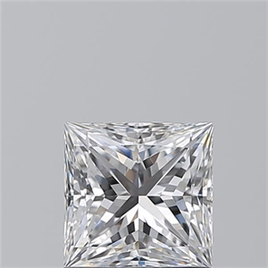 Picture of Natural Diamond 1.01 Carats, Princess with  Cut, D Color, VVS1 Clarity and Certified by GIA
