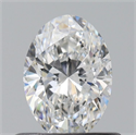 Diamante Natural 0.54 quilates, Ovalado , Color F, claridad SI2 y certificado GIA