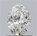 Natural Diamond 0.56 Carats, Oval with  Cut, F Color, VVS1 Clarity and Certified by GIA