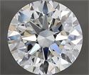 Natural Diamond 3.01 Carats, Round with Excellent Cut, H Color, VVS1 Clarity and Certified by IGI