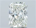 Natural Diamond 1.51 Carats, Radiant with  Cut, I Color, SI1 Clarity and Certified by GIA