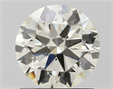 Natural Diamond 1.03 Carats, Round with Excellent Cut, J Color, SI1 Clarity and Certified by IGI