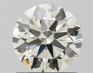 Picture of Natural Diamond 1.03 Carats, Round with Excellent Cut, J Color, SI1 Clarity and Certified by IGI