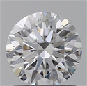 Lab Grown Diamond 1.01 Carats, Round with Ideal Cut, D Color, VVS1 Clarity and Certified by IGI