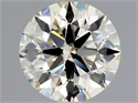 Natural Diamond 1.86 Carats, Round with Excellent Cut, K Color, VVS2 Clarity and Certified by HRD