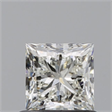 Natural Diamond 0.70 Carats, Princess with  Cut, J Color, VS1 Clarity and Certified by GIA