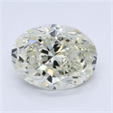 Diamante Natural 1.51 quilates, Ovalado , Color L, claridad SI1 y certificado GIA