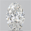 Natural Diamond 1.70 Carats, Oval with  Cut, E Color, SI2 Clarity and Certified by GIA