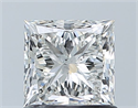 Natural Diamond 1.01 Carats, Princess with  Cut, H Color, SI2 Clarity and Certified by GIA