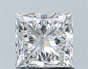 Foto Diamante Natural 1.01 quilates, Princesa , Color H, claridad SI2 y certificado GIA de