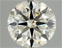 Natural Diamond 0.70 Carats, Round with Excellent Cut, K Color, VVS2 Clarity and Certified by GIA