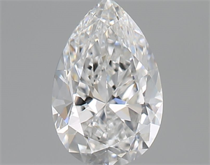 Picture of Natural Diamond 0.51 Carats, Pear with  Cut, E Color, IF Clarity and Certified by GIA