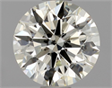 Natural Diamond 0.73 Carats, Round with Excellent Cut, L Color, SI2 Clarity and Certified by GIA